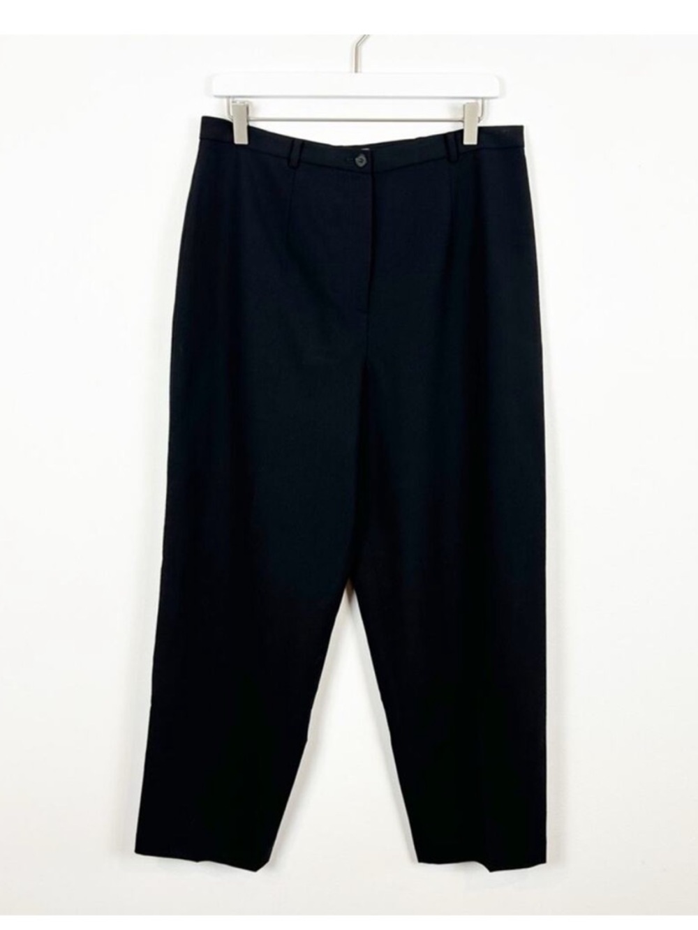 Ann Taylor Dress Pants Women's Size 14 Black 100% Wool